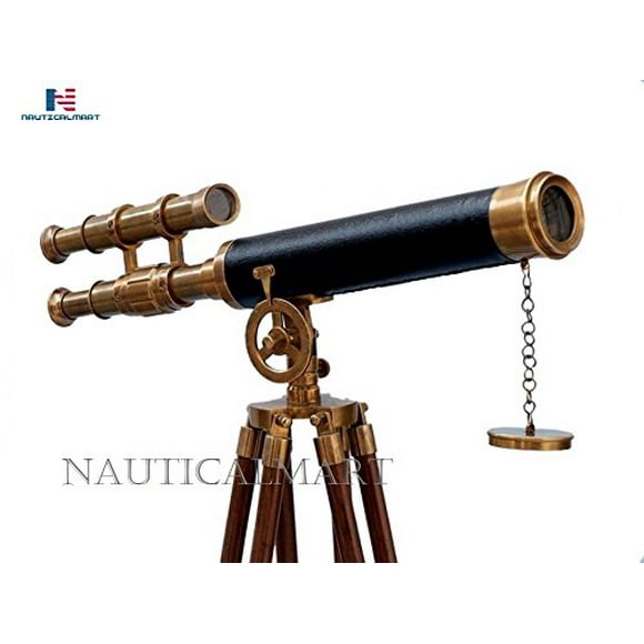 Details about   ANTIQUE STYLE TELESCOPE MARINE WITH WOODEN STAND NAUTICAL BRASS HANDMADE DECOR